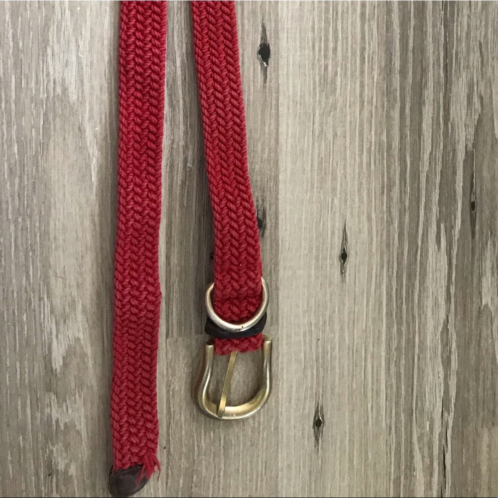 Red Knitted Belt
